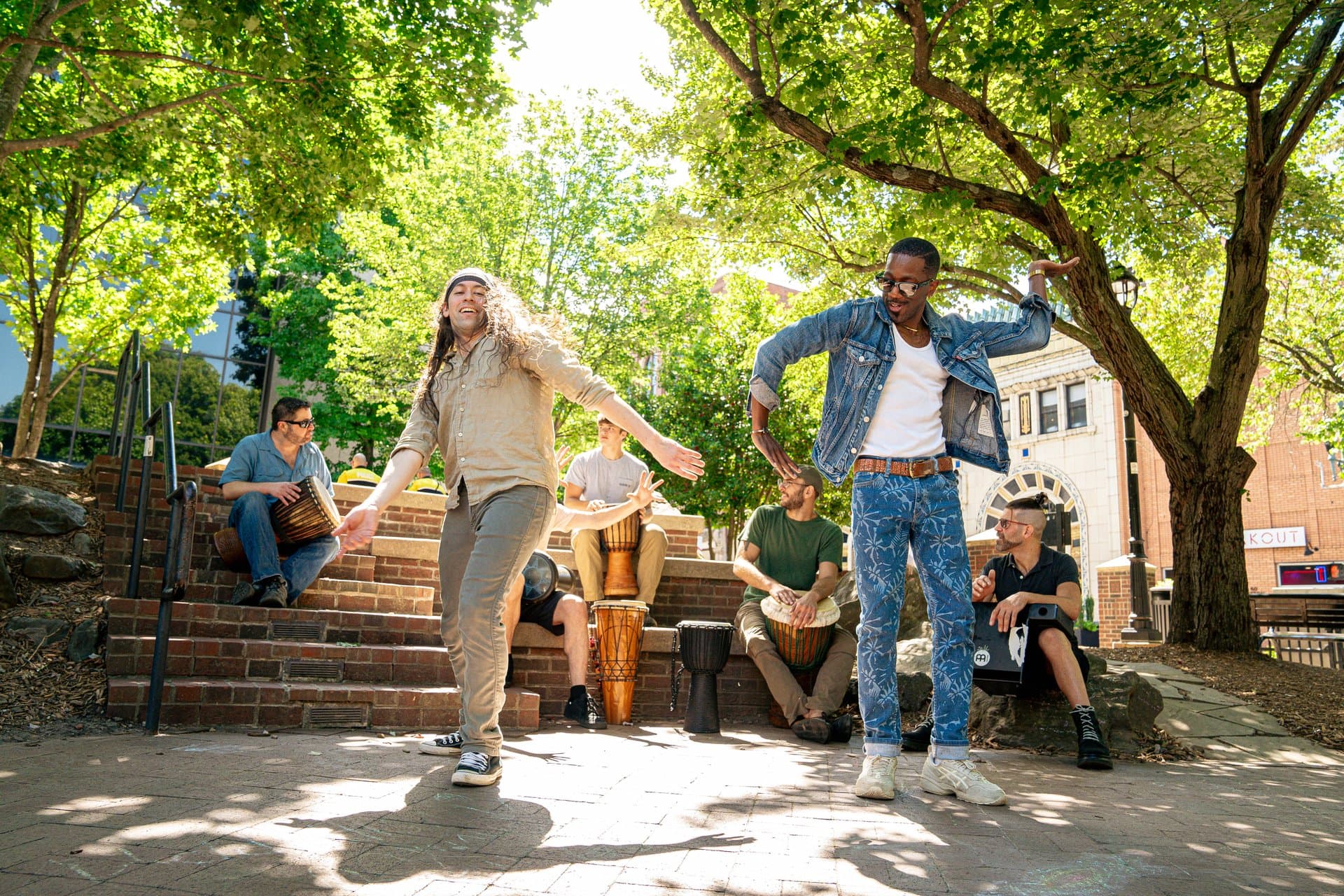Asheville Drum Circle at Pritchard Park