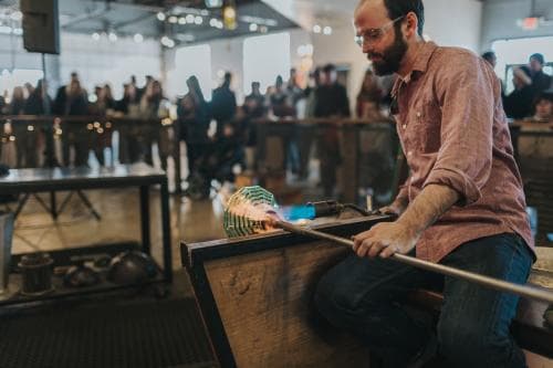 Hot Glass at Lexington Glassworks in Asheville, N.C. Hot Glass at Lexington Glassworks in Asheville, N.C.