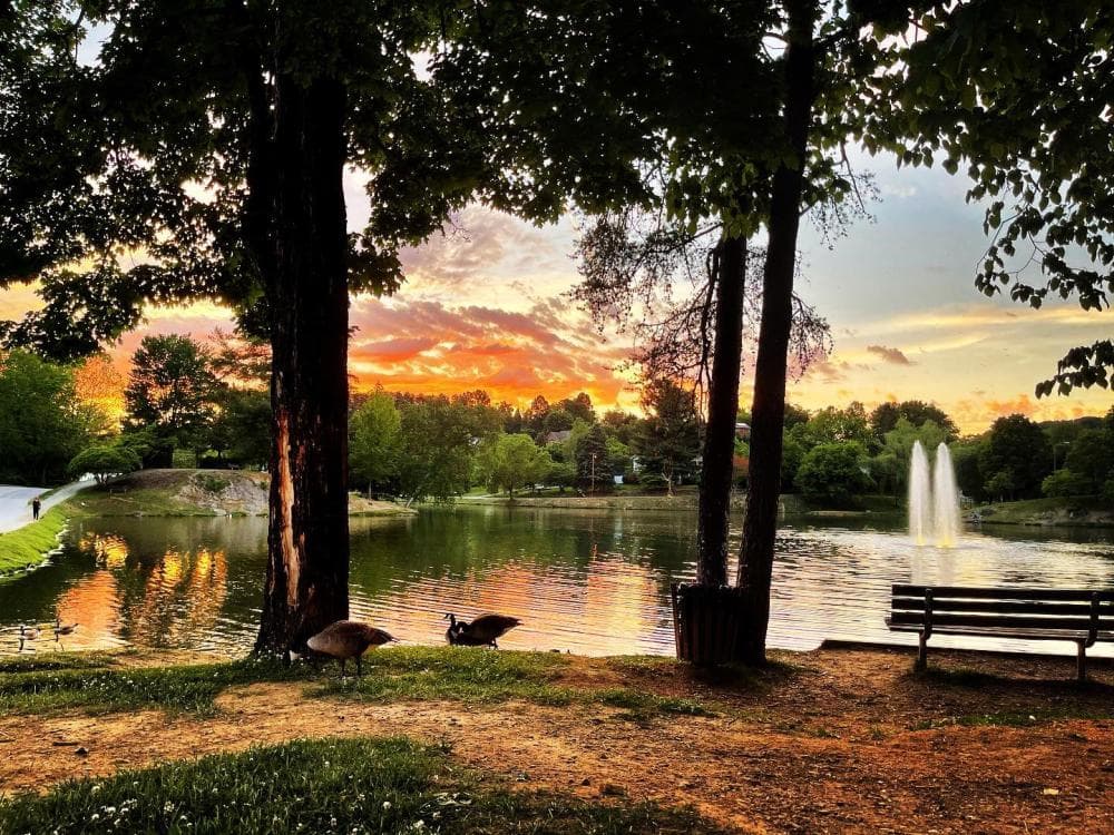 Sunset at Lake Louise Park Sunset at Lake Louise Park