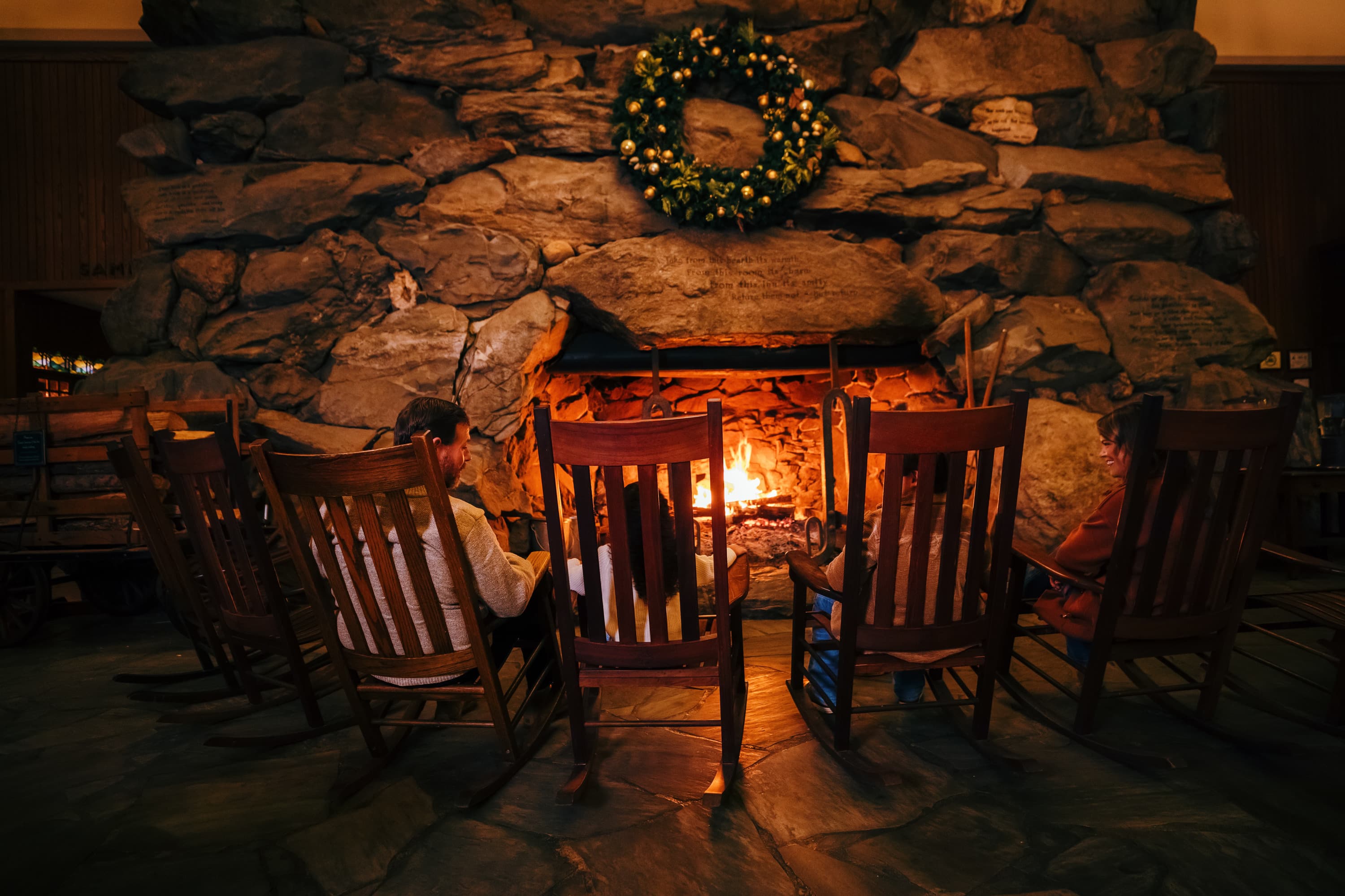 Fireplace at the Omni Grove Park Inn Fireplace at the Omni Grove Park Inn