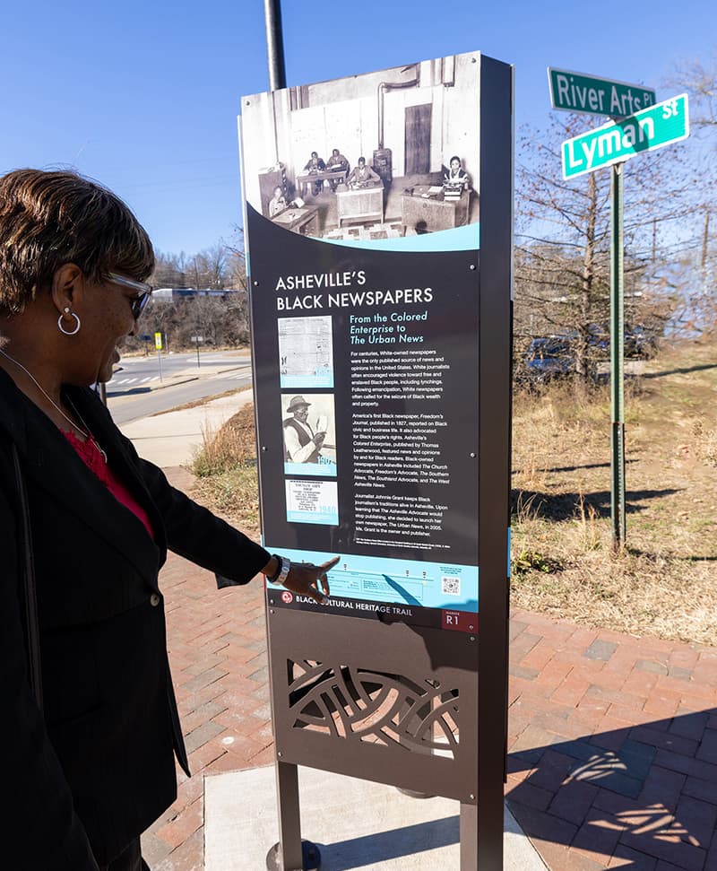 Black Cultural Heritage Trail Sign
