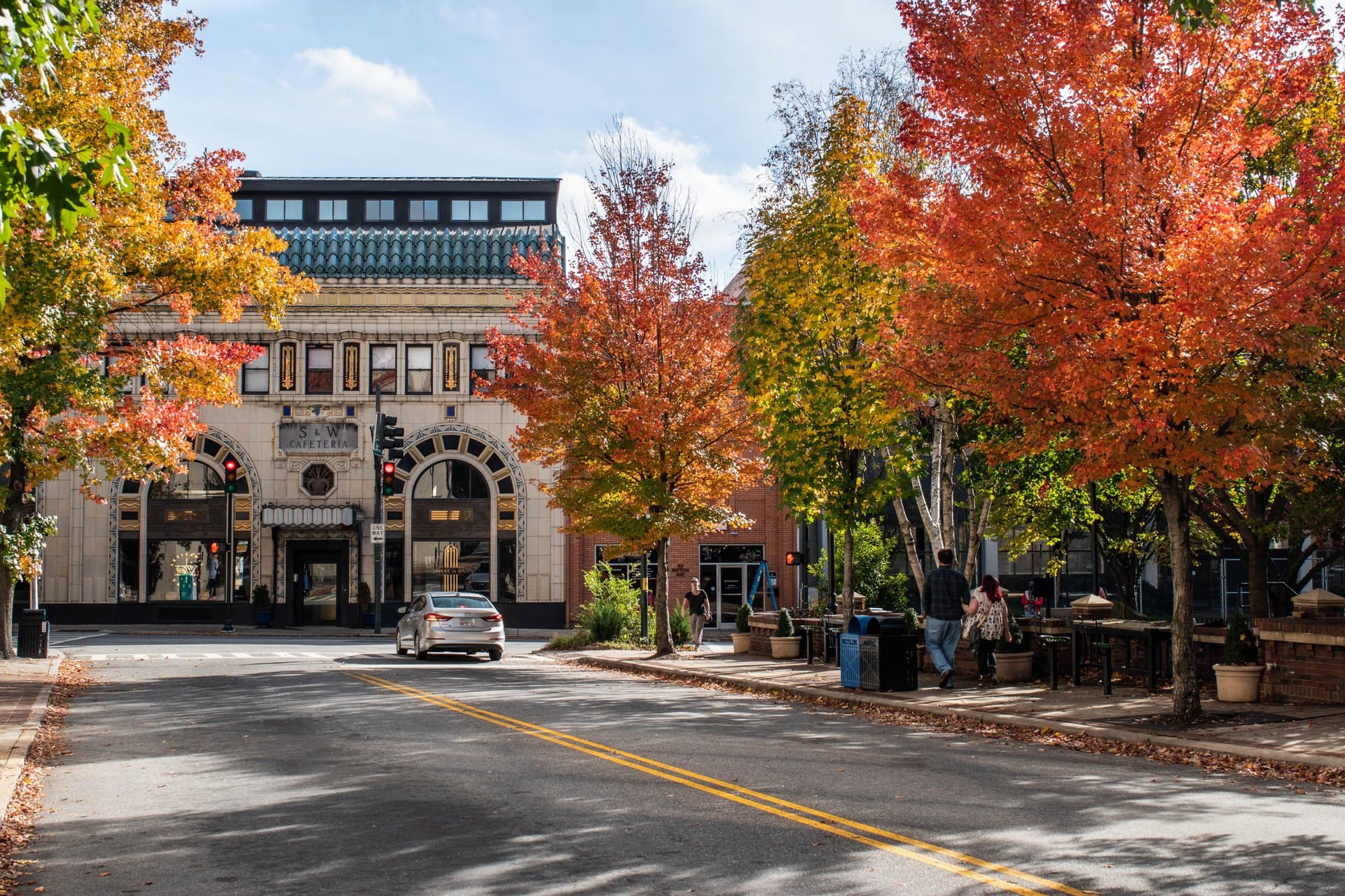 Downtown Asheville in fall Downtown Asheville in fall
