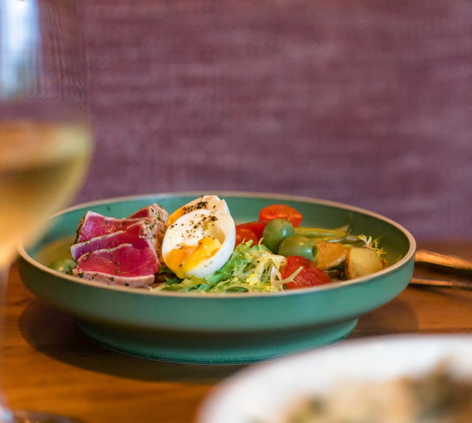 South Asheville Restaurant Lunch Tuna Niçoise salad
Posana’s seasonal menu features locally sourced ingredients. While we strive to keep our online menu current, day-to-day changes may not always be reflected. South Asheville Restaurant Lunch Tuna Niçoise salad
Posana’s seasonal menu features locally sourced ingredients. While we strive to keep our online menu current, day-to-day changes may not always be reflected.