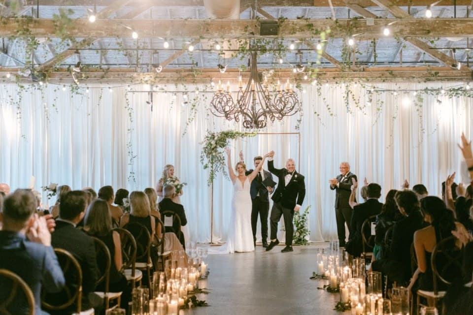 Ceremony and Reception on The Market and Mezzanine area of The Venue Ceremony and Reception on The Market and Mezzanine area of The Venue