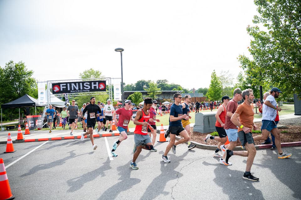 Start of the 2025 Beer City Relay at New Belgium Brewing Start of the 2025 Beer City Relay at New Belgium Brewing