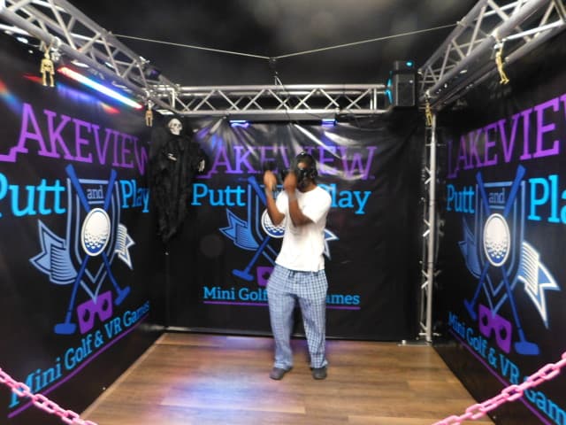 Come enjoy one of our over 49 games in truly immersive virtual reality. We have 4 booths and many multi-player options so everyone can get in on the game!! Come enjoy one of our over 49 games in truly immersive virtual reality. We have 4 booths and many multi-player options so everyone can get in on the game!!