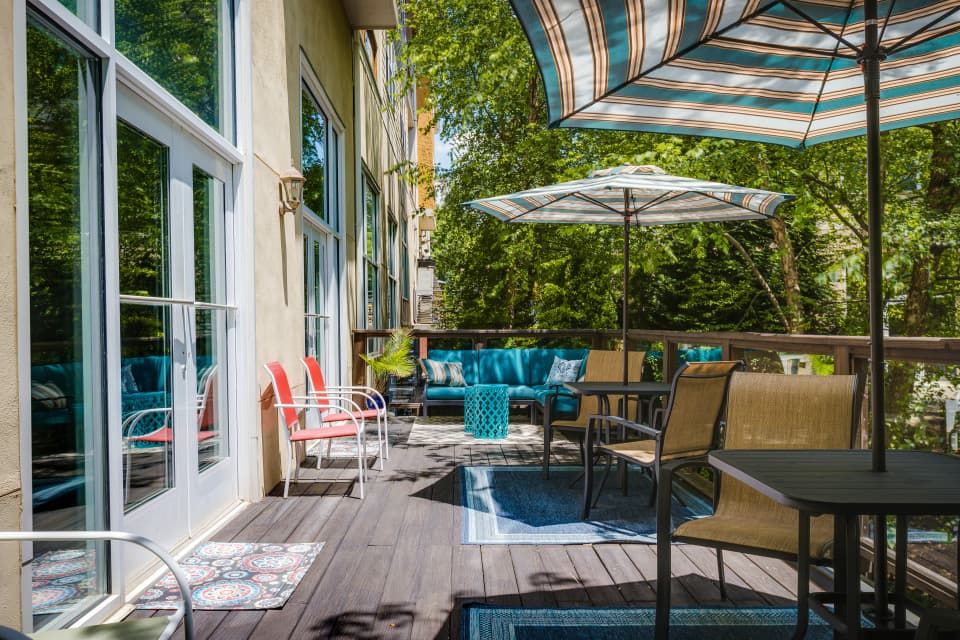 Outdoor patio ideal for working outside Outdoor patio ideal for working outside