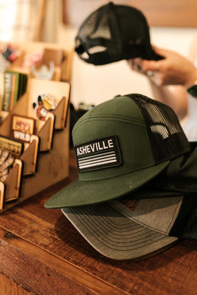 Hat Bar to customize the perfect Asheville souvenir Hat Bar to customize the perfect Asheville souvenir