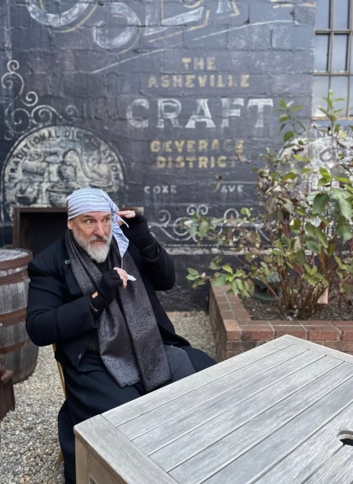 Scrooge discovers Asheville has better beer than Victorian London. Scrooge discovers Asheville has better beer than Victorian London.