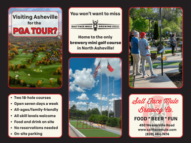 Visit the Only Brewery Golf Course in North Asheville