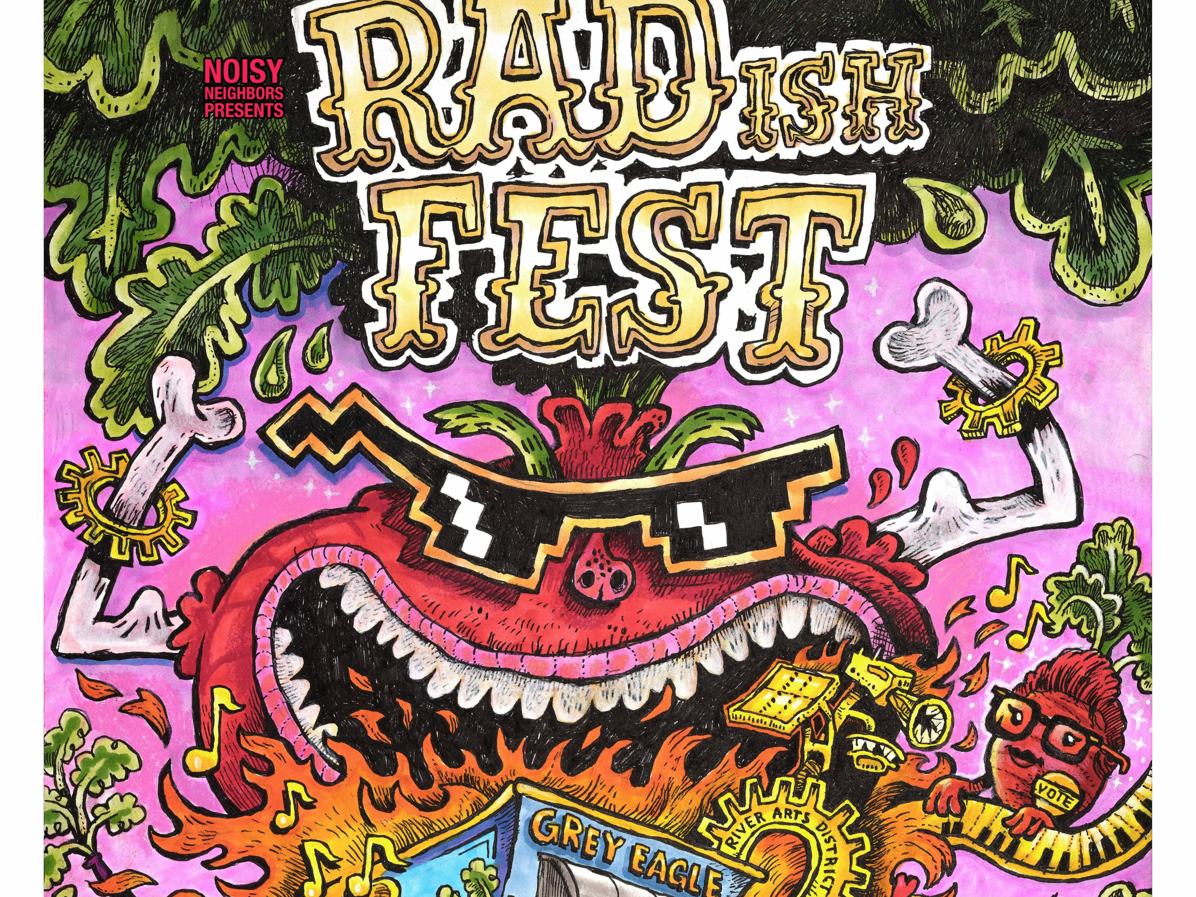Flyer by local artist Spencer Beals Flyer by local artist Spencer Beals