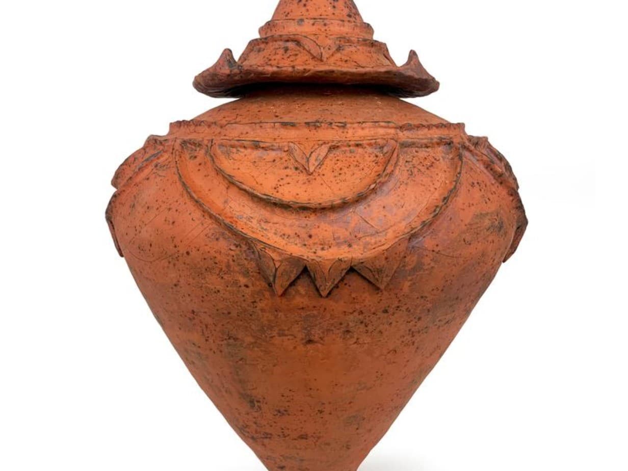 Orange Urn by Candice Methe Orange Urn by Candice Methe