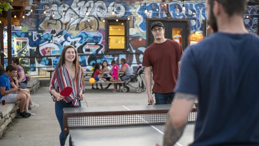 Ping pong in Asheville
