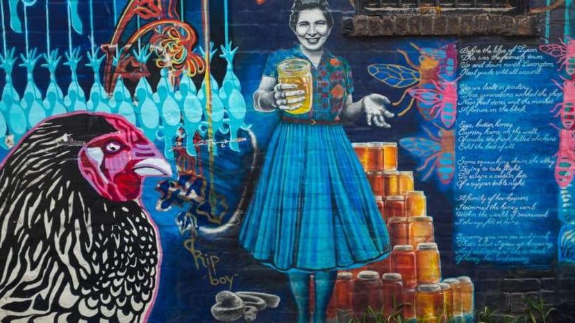 Street art in Asheville, NC.