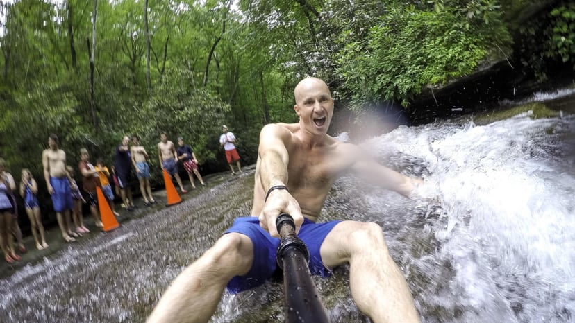 Sliding Rock in Asheville