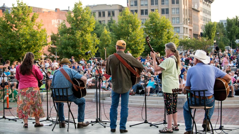 Shindig on the Green Music and Dance Festival in Asheville, NC