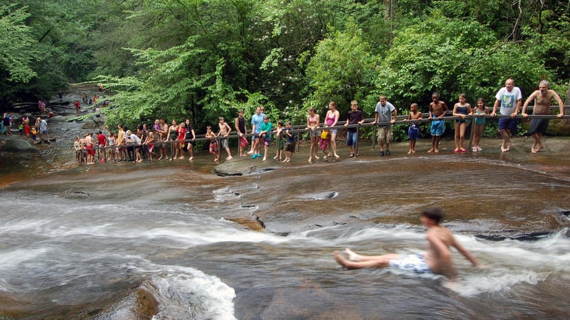 Sliding Rock Natural Waterslide