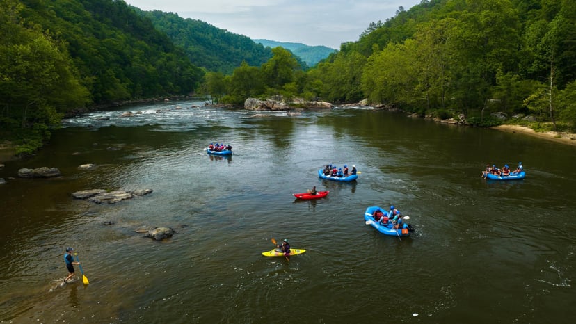 Rafting on the French Broad River / Photo: Chris Burkard
