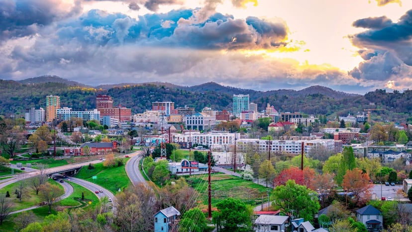 Asheville Cityscape by Andre Daugherty