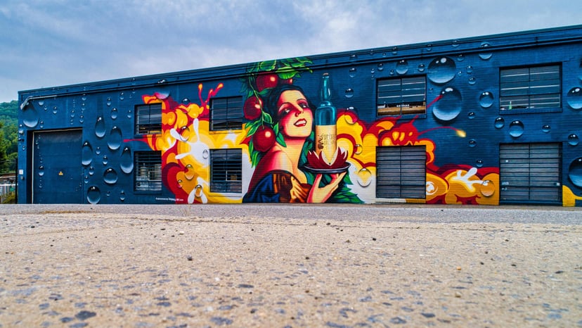 Mural at Urban Orchard Cider Co.