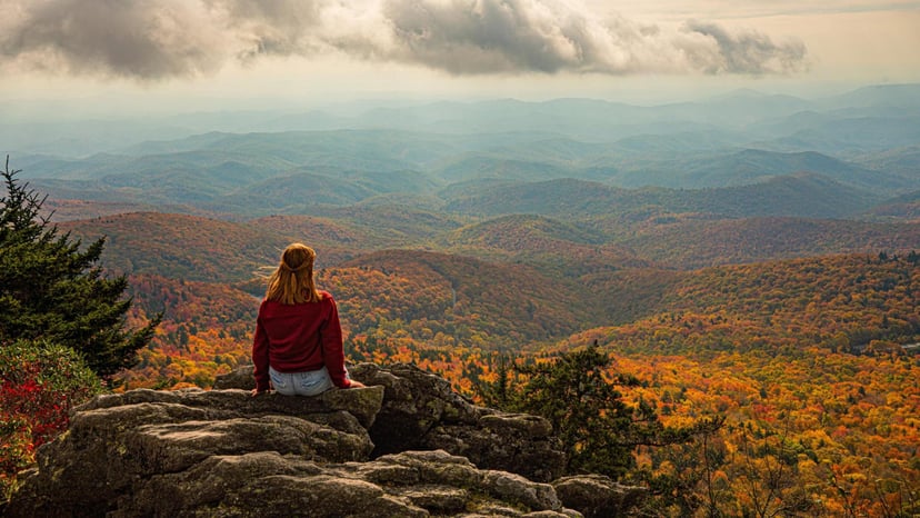 Fall in the Blue Ridge Mountains by Leslie Restivo