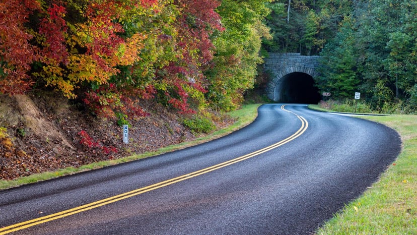 Tunnel on Blue Ridge Parkway by Jason Tarr
