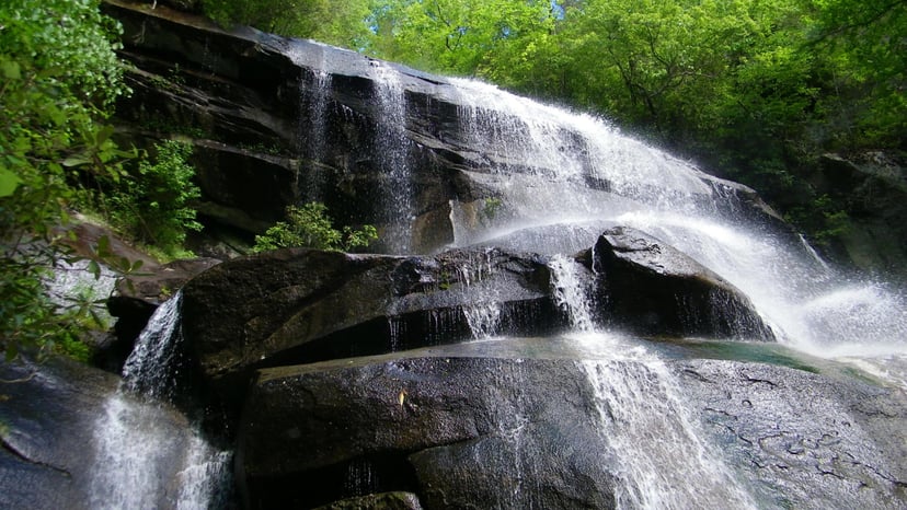 Daniel Ridge Loop Trail waterfall Asheville NC