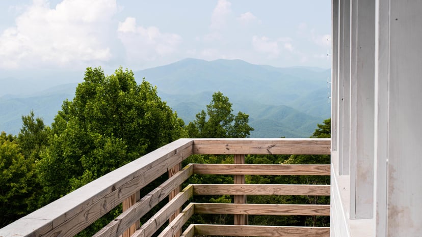 Rich Mountain Fire Tower top view