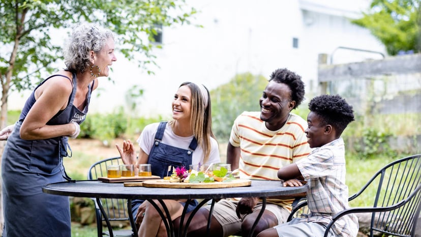 Family at Looking Glass Creamery