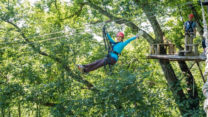 Ziplining at Navitat / Photo: Emily Chaplin
