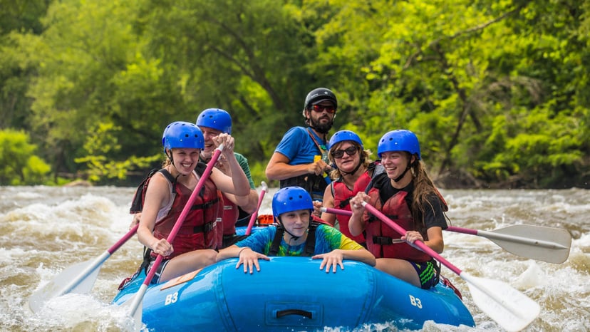 Rafting the French Broad River / Photo: Jared Kay