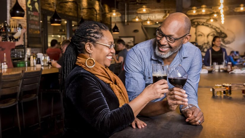 Couple at Wicked Weed