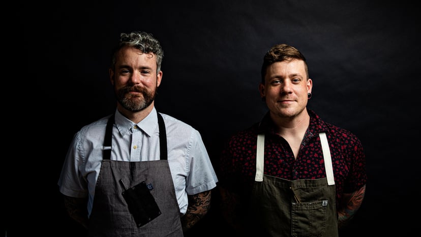 Luminosa, an Italian-inspired restaurant helmed by Executive Chef Graham House (R) and Chef de Cuisine Sean McMullen (L), was one of only three restaurants in the South to earn a MICHELIN Green Star for sustainability.