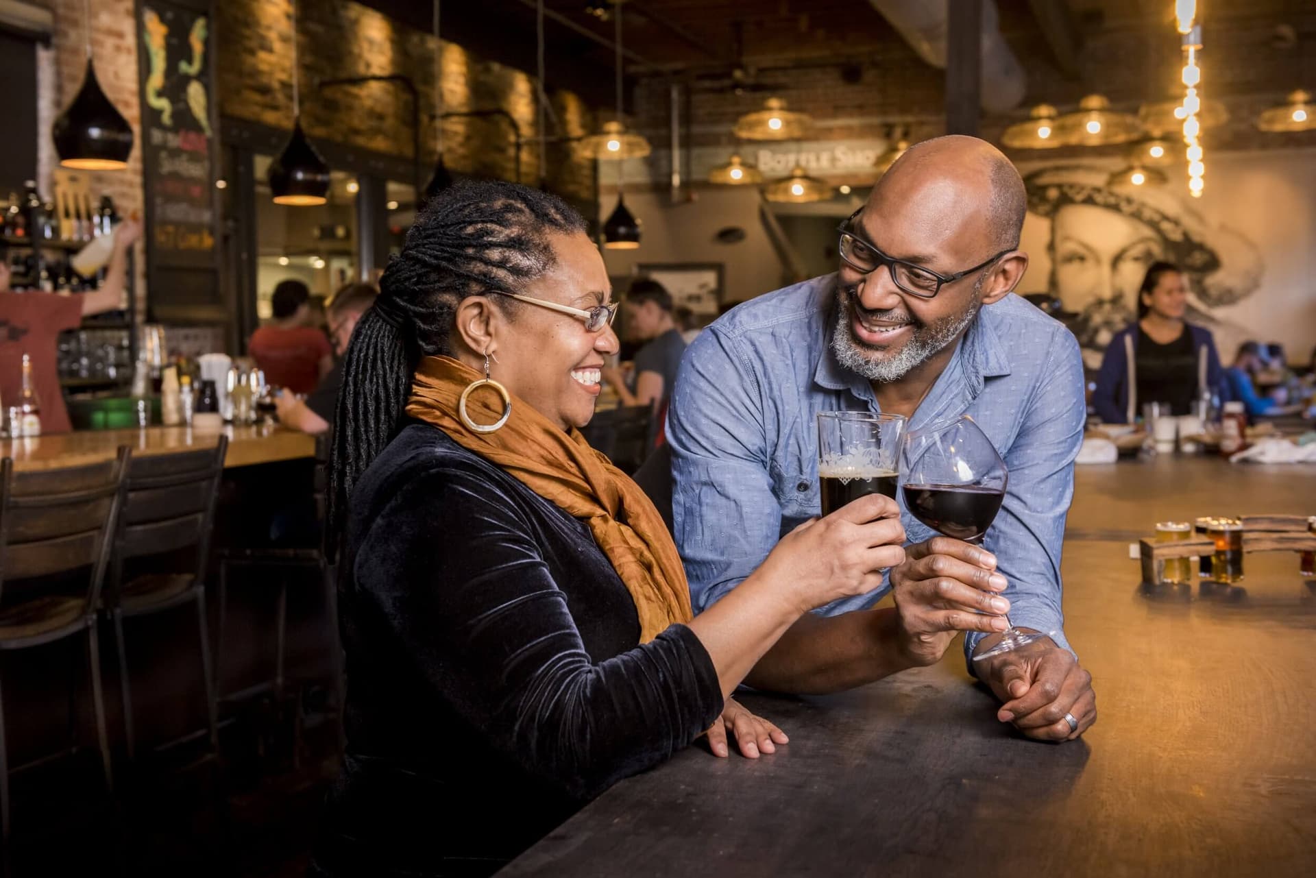 Couple at Wicked Weed Couple at Wicked Weed